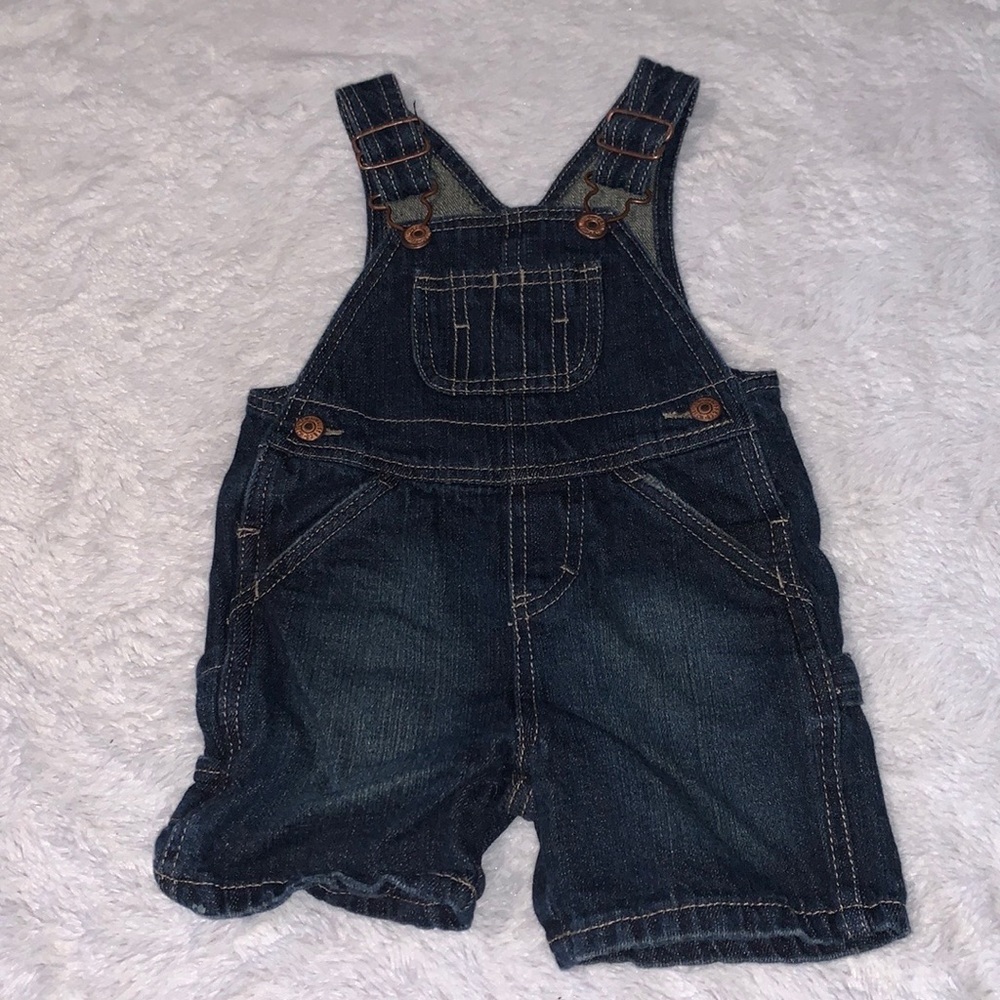 Levi's Denim Short Overalls - Dark Blue 12M